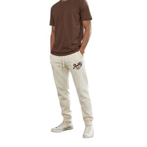 Runtz Men Cream Tan Fleece Jogger Sweat Pants Size: XXL